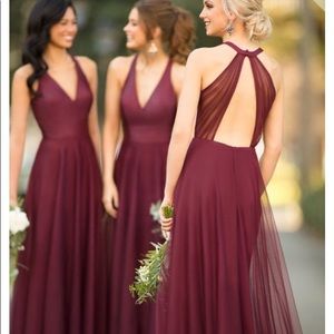Bridesmaid dress wine burgundy #9170 sorella vita